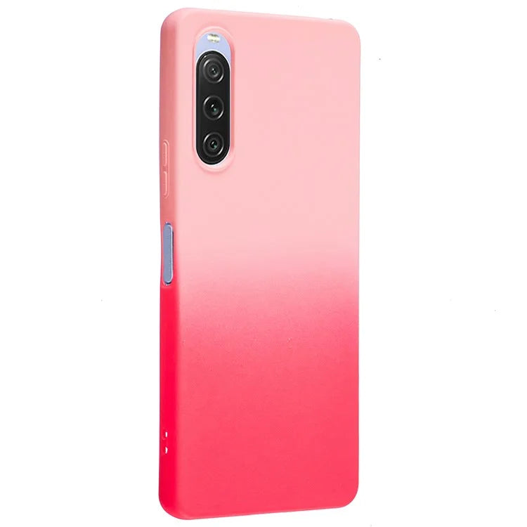 For Sony Xperia 10 V Case Soft TPU Anti-Drop Phone Cover Two-Color Gradient