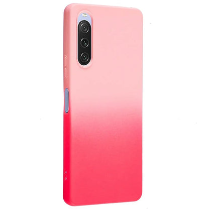 For Sony Xperia 10 V Case Soft TPU Anti-Drop Phone Cover Two-Color Gradient