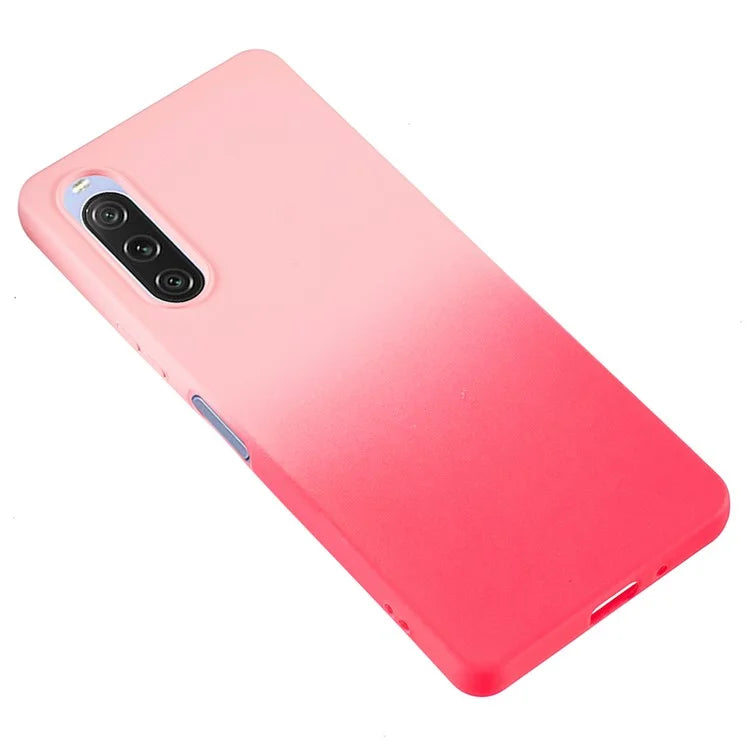 For Sony Xperia 10 V Case Soft TPU Anti-Drop Phone Cover Two-Color Gradient