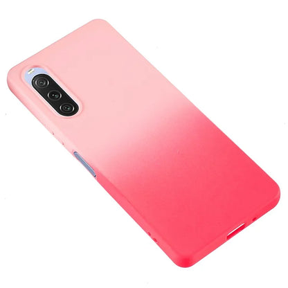For Sony Xperia 10 V Case Soft TPU Anti-Drop Phone Cover Two-Color Gradient