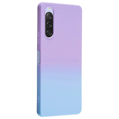 For Sony Xperia 10 V Case Soft TPU Anti-Drop Phone Cover Two-Color Gradient