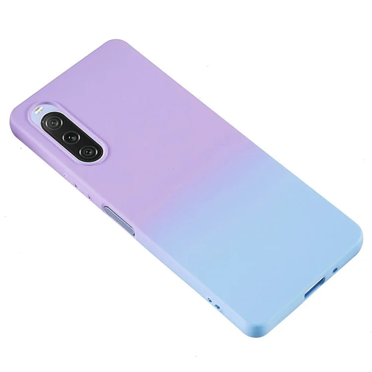 For Sony Xperia 10 V Case Soft TPU Anti-Drop Phone Cover Two-Color Gradient