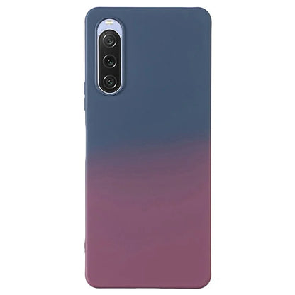 For Sony Xperia 10 V Case Soft TPU Anti-Drop Phone Cover Two-Color Gradient