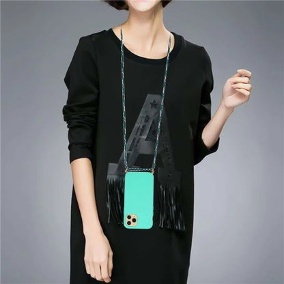 For iPhone 16 Pro Max Case Wheat Straw+TPU Phone Cover with Lanyard Eco Friendly Zero Waste