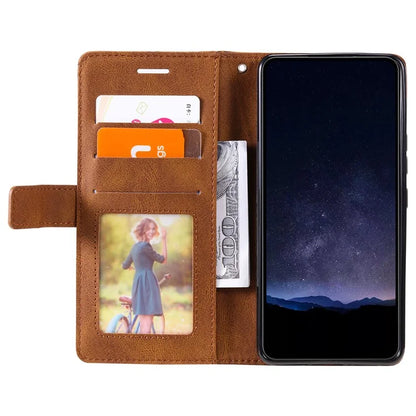 For iPhone 16 Plus Case Imprinted Lines PU Leather Splicing Wallet Phone Cover