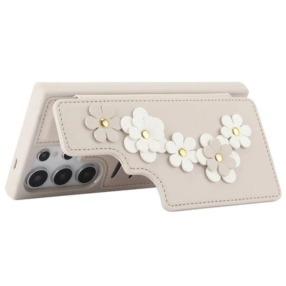 SY-001 For Samsung Galaxy S24 Ultra Case Kickstand Leather+TPU Crossbody Phone Cover