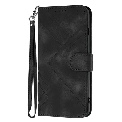 YX0040 For iPhone 16 Pro Leather Case Geometry Pattern Wallet Phone Cover