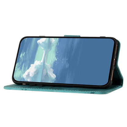 YX0040 For iPhone 16 Pro Leather Case Geometry Pattern Wallet Phone Cover
