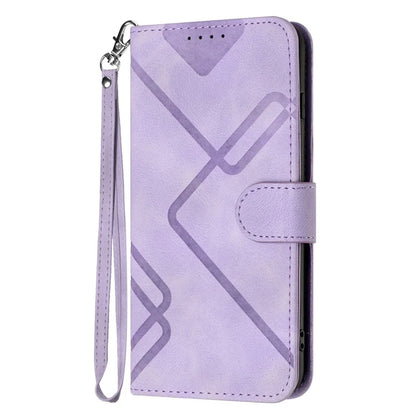 YX0040 For iPhone 16 Pro Leather Case Geometry Pattern Wallet Phone Cover