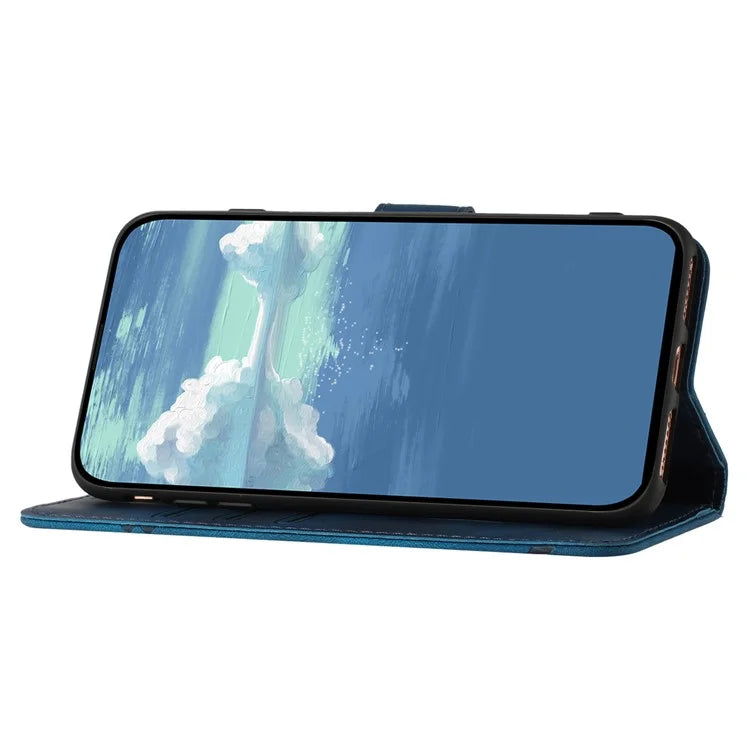 YX0040 For Honor 200 Lite Case with Wrist Strap Geometry Pattern Leather Phone Cover