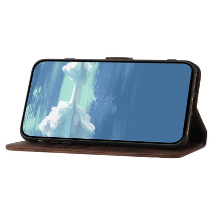 YX0040 For Honor 200 Lite Case with Wrist Strap Geometry Pattern Leather Phone Cover