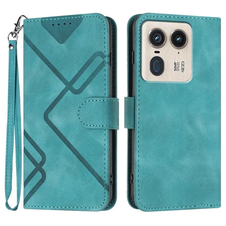 YX0040 For Motorola Edge 50 Ultra 5G / Moto X50 Ultra 5G Case Geometric Leather Phone Cover