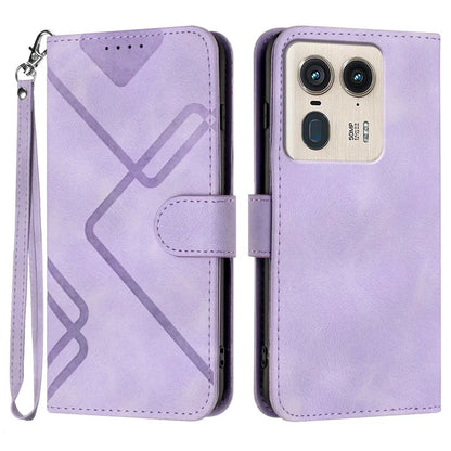 YX0040 For Motorola Edge 50 Ultra 5G / Moto X50 Ultra 5G Case Geometric Leather Phone Cover