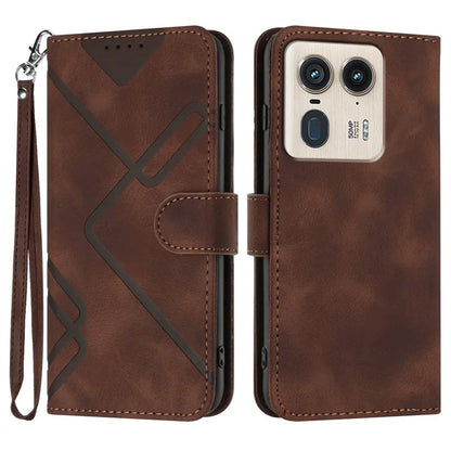 YX0040 For Motorola Edge 50 Ultra 5G / Moto X50 Ultra 5G Case Geometric Leather Phone Cover