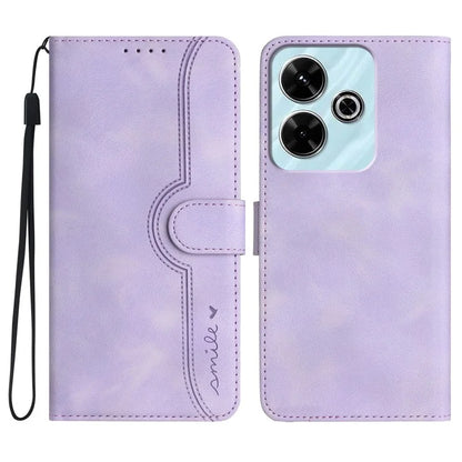 YX0030 For Xiaomi Redmi 13 5G / 13 4G Case Smile Imprinted Wallet PU Leather Flip Cover