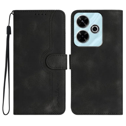 YX0030 For Xiaomi Redmi 13 5G / 13 4G Case Smile Imprinted Wallet PU Leather Flip Cover