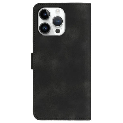 YX0030 For iPhone 16 Pro Max Case PU Leather Wallet Phone Cover Smile Letter