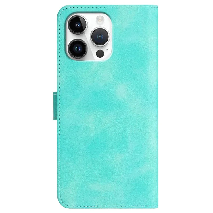 YX0030 For iPhone 16 Pro Max Case PU Leather Wallet Phone Cover Smile Letter