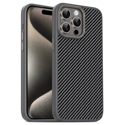 IPAKY For iPhone 14 Pro Case Carbon Fiber Texture TPU Phone Protector