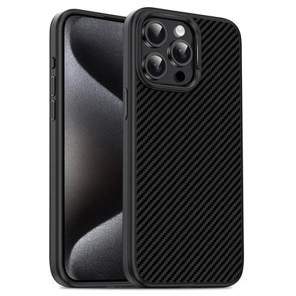 IPAKY For iPhone 13 Pro Max Case Carbon Fiber Texture Shockproof TPU Phone Cover
