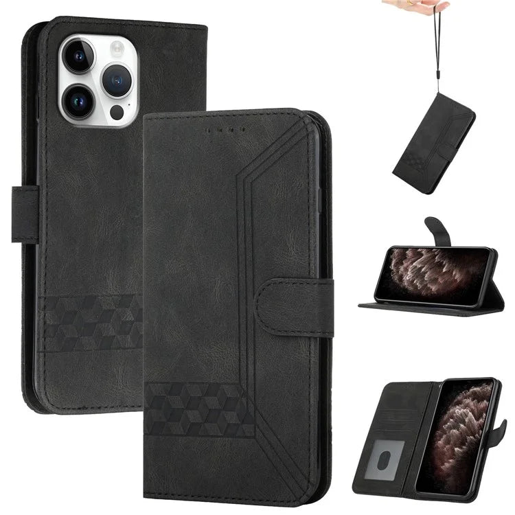 YX0010 Series for iPhone 16 Pro Case Skin-Touch Texture Leather Phone Cover