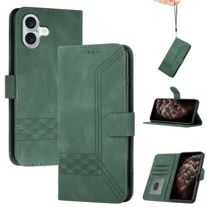 YX0010 Series for iPhone 16 Case PU Leather Wallet Stand Flip Phone Cover