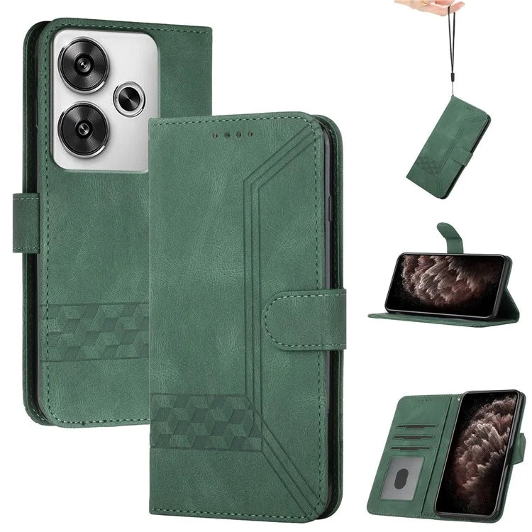 YX0010 Series for Xiaomi Redmi Turbo 3 5G / Poco F6 5G Case Leather Phone Cover with Strap