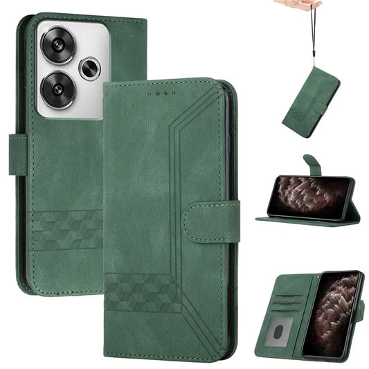 YX0010 Series for Xiaomi Redmi Turbo 3 5G / Poco F6 5G Case Leather Phone Cover with Strap