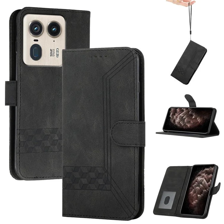 YX0010 Series for Motorola Edge 50 Ultra 5G / Moto X50 Ultra 5G Leather Case Wallet Phone Cover