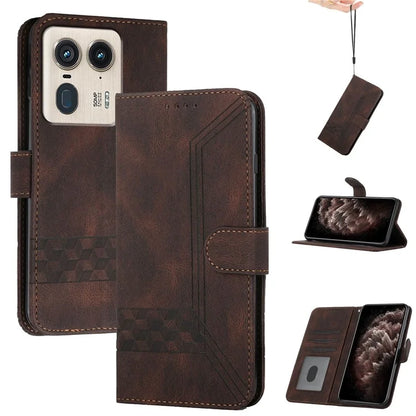 YX0010 Series for Motorola Edge 50 Ultra 5G / Moto X50 Ultra 5G Leather Case Wallet Phone Cover