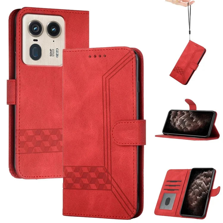 YX0010 Series for Motorola Edge 50 Ultra 5G / Moto X50 Ultra 5G Leather Case Wallet Phone Cover