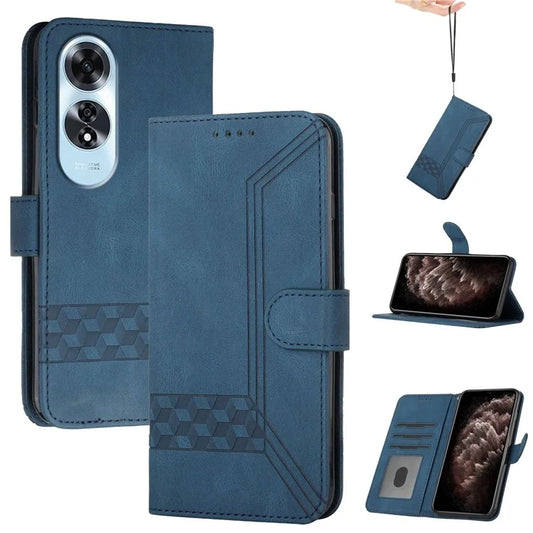 YX0010 Series for Oppo A60 4G Case Wallet Leather Phone Cover with Magnetic Clasp