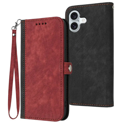 YX0020 For iPhone 16 Plus Case Skin Touch Texture Leather Wallet Phone Cover
