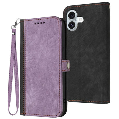 YX0020 For iPhone 16 Plus Case Skin Touch Texture Leather Wallet Phone Cover