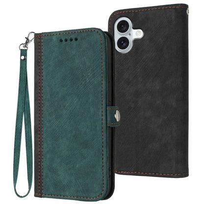 YX0020 For iPhone 16 Plus Case Skin Touch Texture Leather Wallet Phone Cover