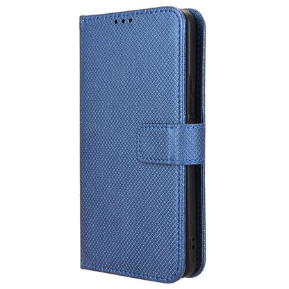 For Blackview Wave 6C Case Diamond Texture Leather Phone Cover with TPU Inner Shell