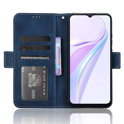 For Blackview Wave 6C Case Folio Stand Leather Phone Cover with Multiple Card Slots