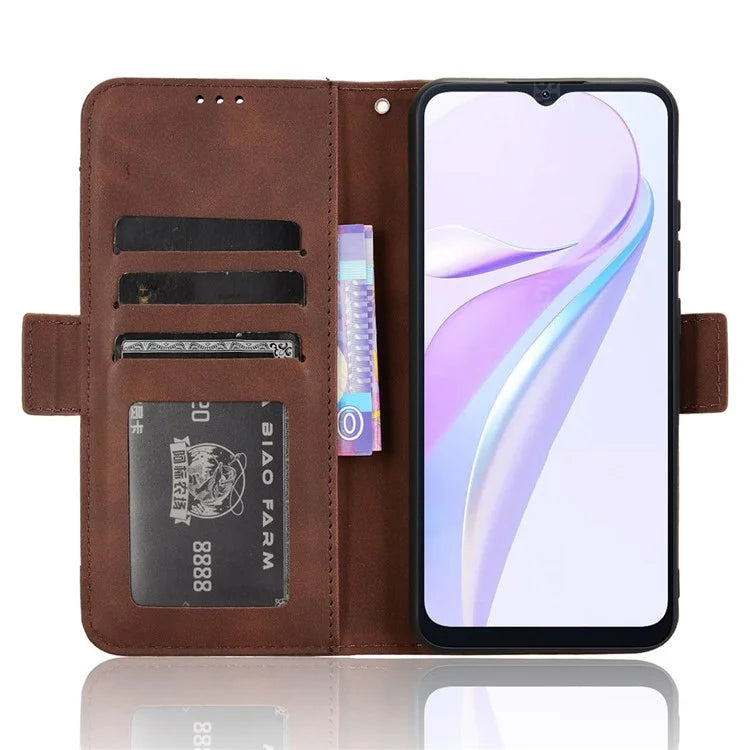 For Blackview Wave 6C Case Folio Stand Leather Phone Cover with Multiple Card Slots