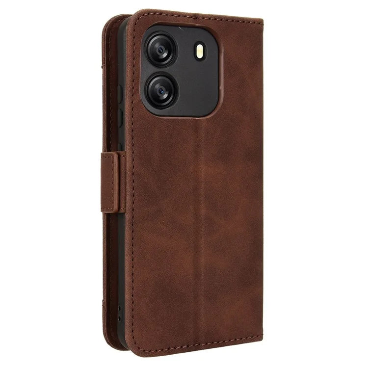 For Blackview Wave 6C Case Folio Stand Leather Phone Cover with Multiple Card Slots