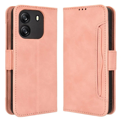 For Blackview Wave 6C Case Folio Stand Leather Phone Cover with Multiple Card Slots