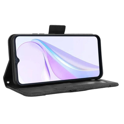 For Blackview Wave 6C Case Folio Stand Leather Phone Cover with Multiple Card Slots