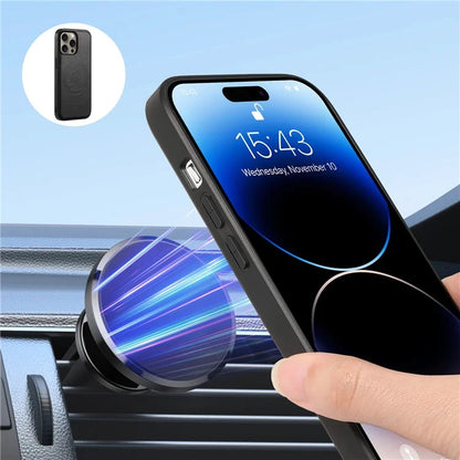 DENIOR D12 For iPhone 16 Pro Max Case Compatible with Magsafe Hybrid TPU+PC Phone Shell