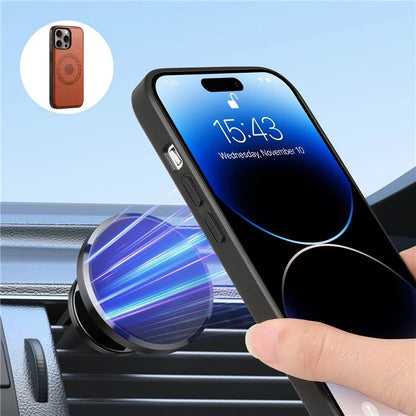 DENIOR D12 For iPhone 16 Pro Max Case Compatible with Magsafe Hybrid TPU+PC Phone Shell