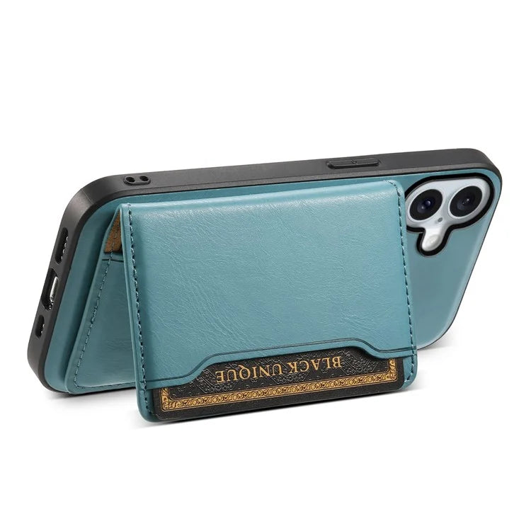 DENIOR D12 For iPhone 16 Plus Magnetic Case Hybrid TPU+PC Phone Cover