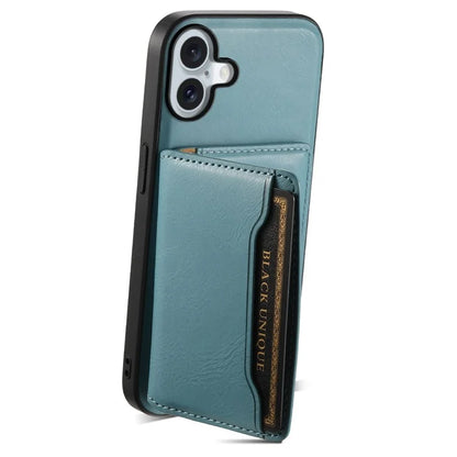 DENIOR D12 For iPhone 16 Case Compatible with Magsafe PU+TPU+PC Phone Cover