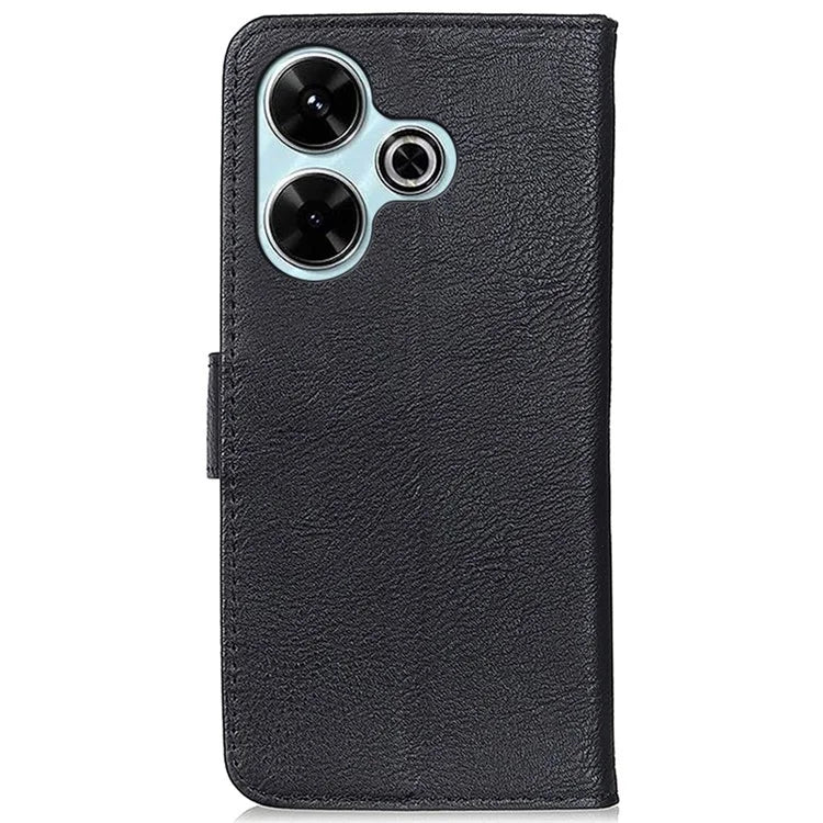 KHAZNEH For Xiaomi Redmi 13 5G / 13 4G Case Cowhide Texture Leather Wallet Style Phone Cover
