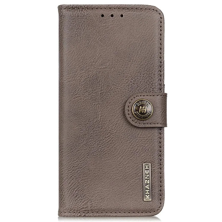 KHAZNEH For Xiaomi Redmi 13 5G / 13 4G Case Cowhide Texture Leather Wallet Style Phone Cover