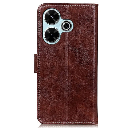 For Xiaomi Redmi 13 5G / 13 4G Case Retro Crazy Horse Texture Leather Phone Cover