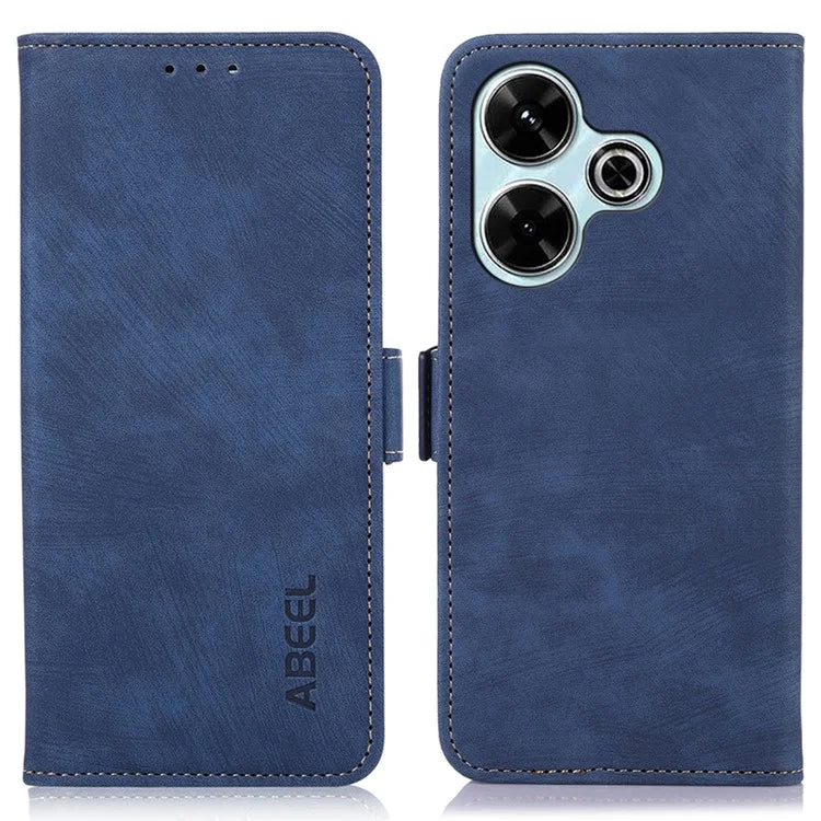 ABEEL For 	Xiaomi Redmi 13 5G / 13 4G Case Retro Texture Flip Leather Phone Cover