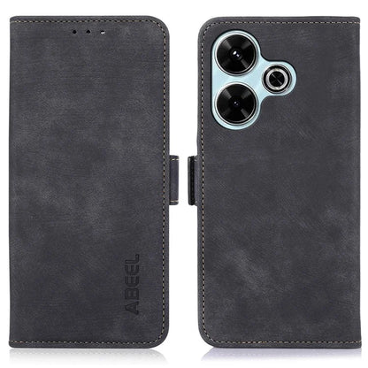 ABEEL For 	Xiaomi Redmi 13 5G / 13 4G Case Retro Texture Flip Leather Phone Cover